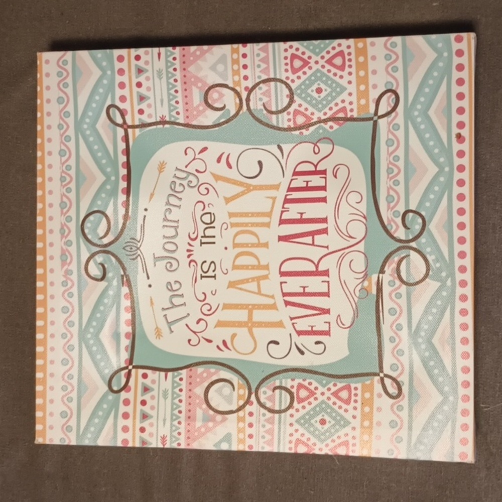 5/$20 12X11 wall art. "The Journey is the Happily Ever After"